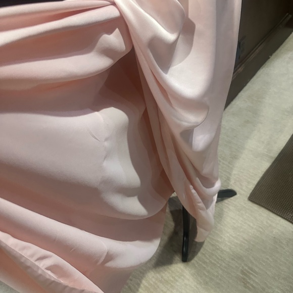 NWT SIZE 2X Lulu's Soft Pink One-Shoulder Dress - Picture 6 of 8